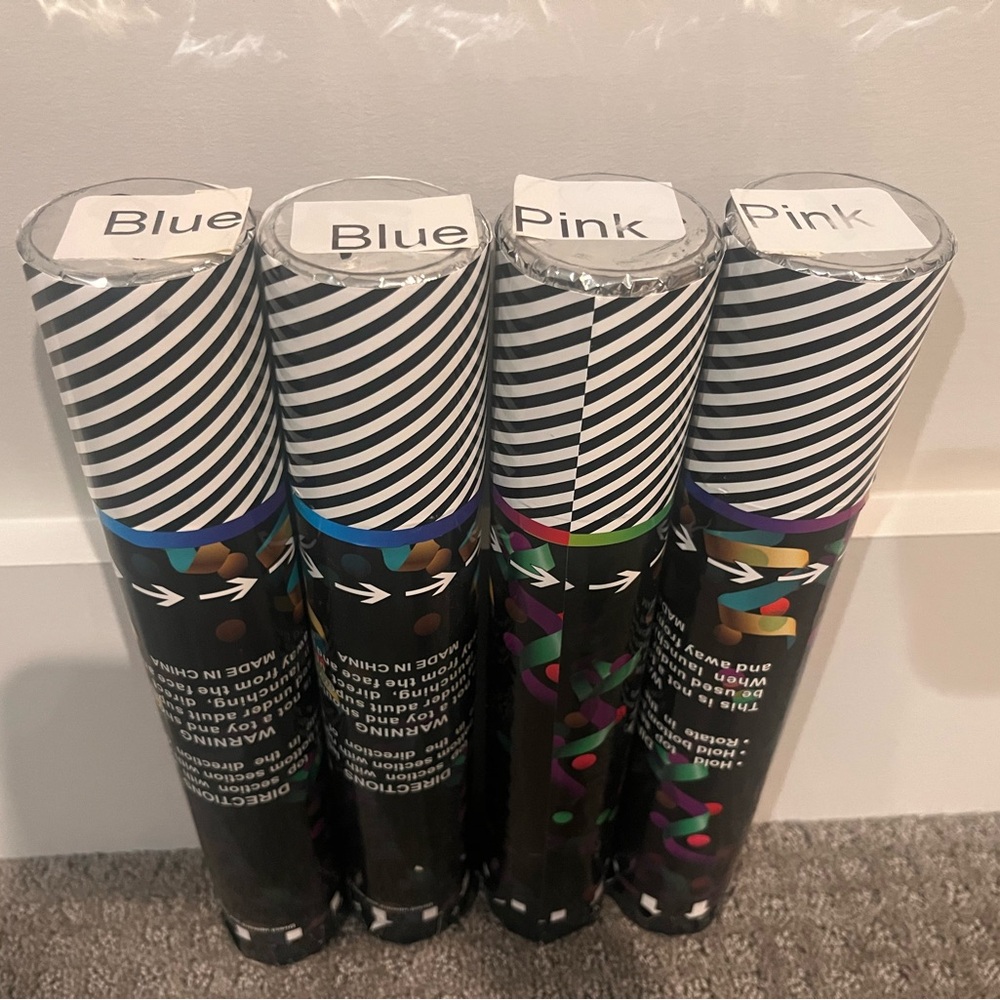 Gender Reveal Confetti Cannons